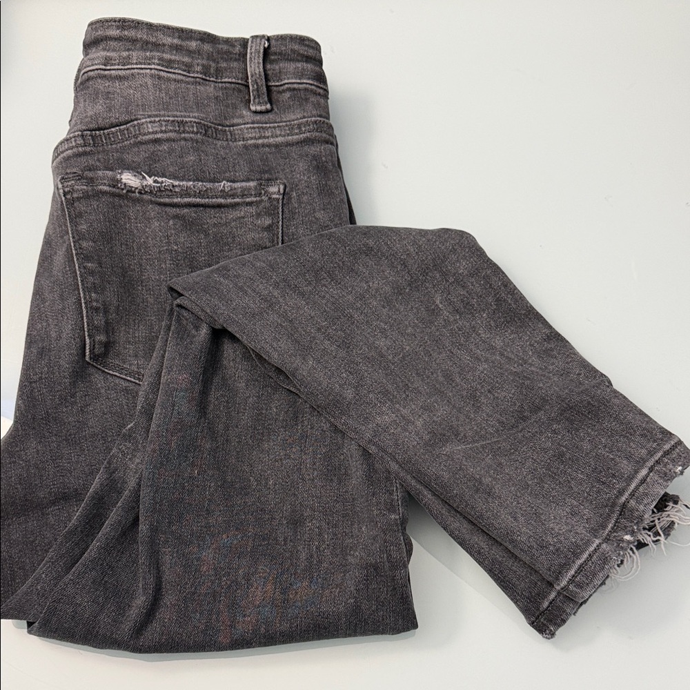 Vervet Distressed Black Denim Skinny Jeans